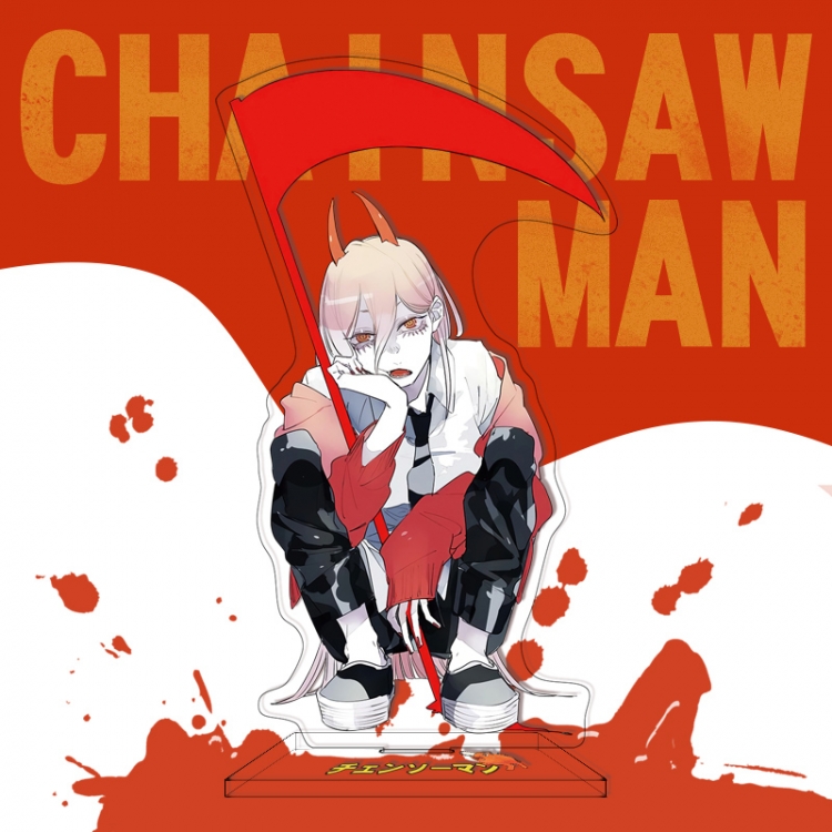 Chainsaw man Anime characters acrylic Standing Plates Keychain 16cm