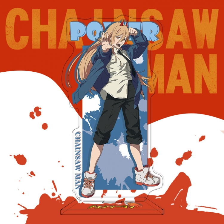 Chainsaw man Anime characters acrylic Standing Plates Keychain 16cm