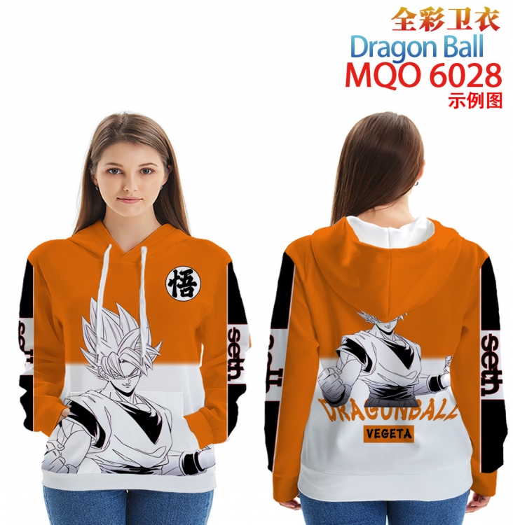 DRAGON BALL Long Sleeve Hooded Full Color Patch Pocket Sweatshirt from XXS to 4XL  MQO 6028