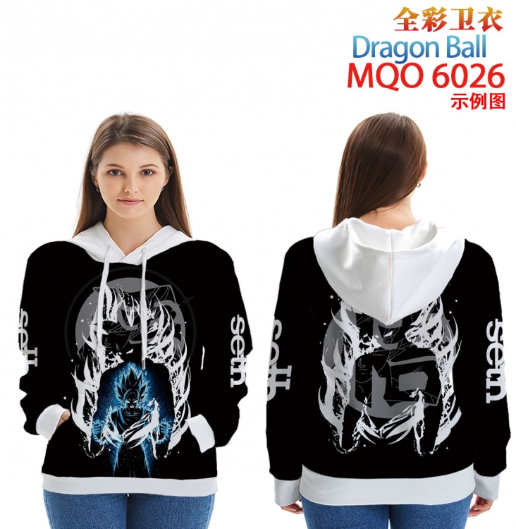 DRAGON BALL Long Sleeve Hooded Full Color Patch Pocket Sweatshirt from XXS to 4XL  MQO 6026