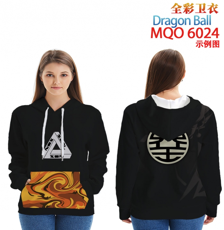 DRAGON BALL Long Sleeve Hooded Full Color Patch Pocket Sweatshirt from XXS to 4XL MQO 6024