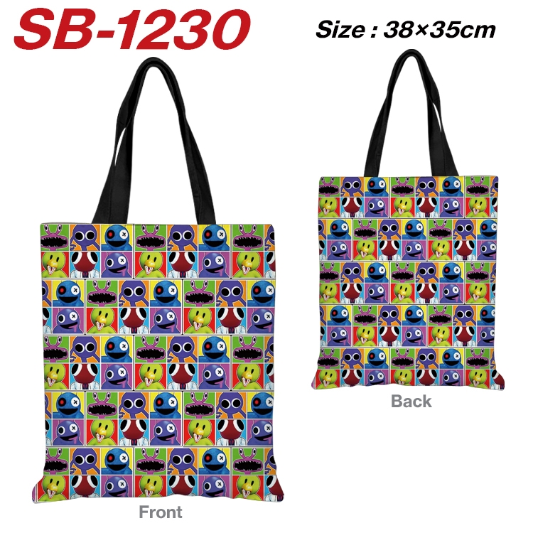 Rainbow friends Anime Canvas Handheld Shoulder Bag Handbag Shopping Bag 38X35CM SB-1230