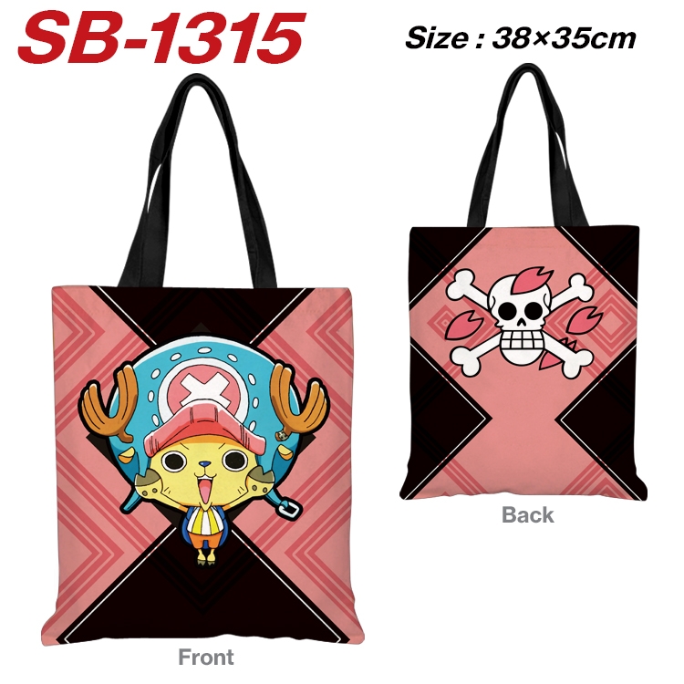 One Piece Anime Canvas Handheld Shoulder Bag Handbag Shopping Bag 38X35CM  SB-1315