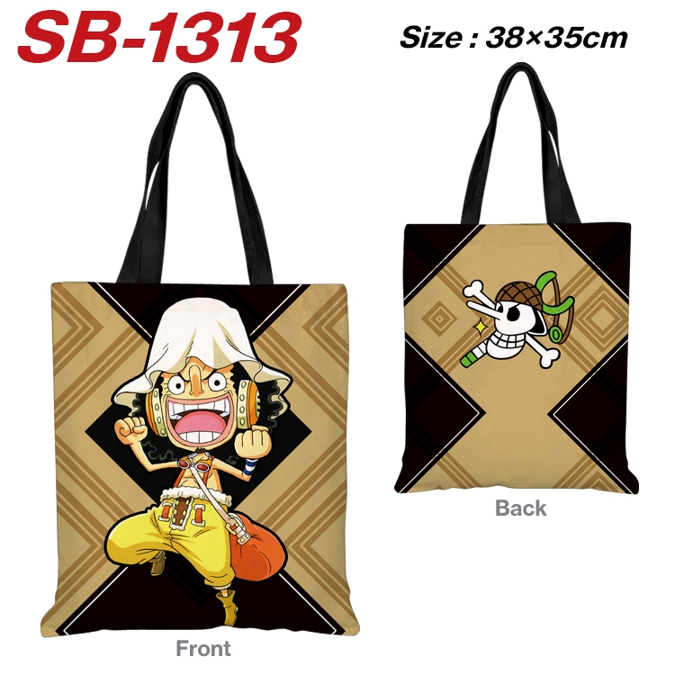 One Piece Anime Canvas Handheld Shoulder Bag Handbag Shopping Bag 38X35CM SB-1313