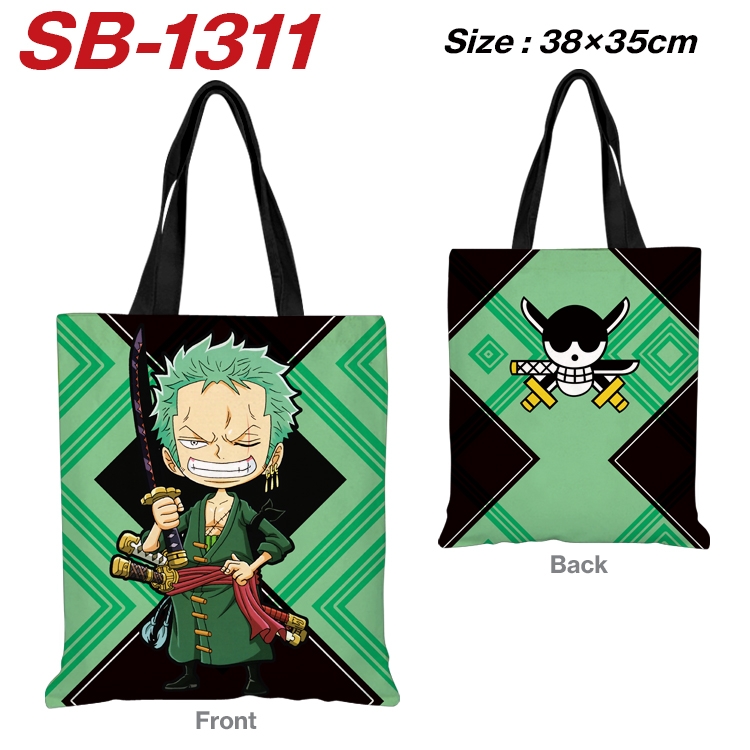 One Piece Anime Canvas Handheld Shoulder Bag Handbag Shopping Bag 38X35CM  SB-1311