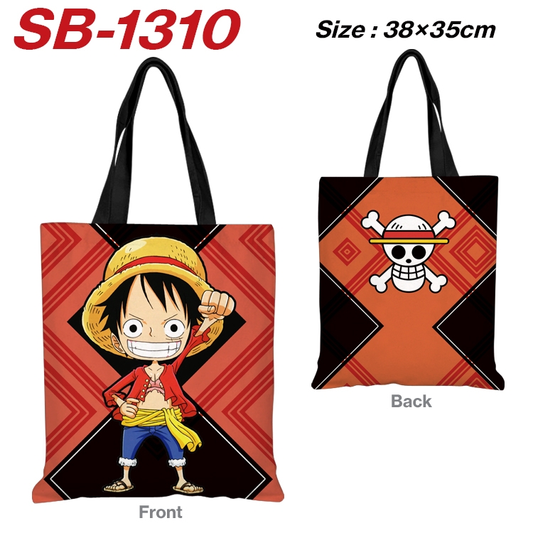 One Piece Anime Canvas Handheld Shoulder Bag Handbag Shopping Bag 38X35CM  SB-1310