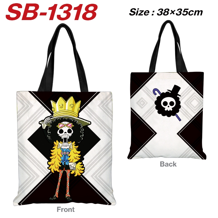 One Piece Anime Canvas Handheld Shoulder Bag Handbag Shopping Bag 38X35CM  SB-1318