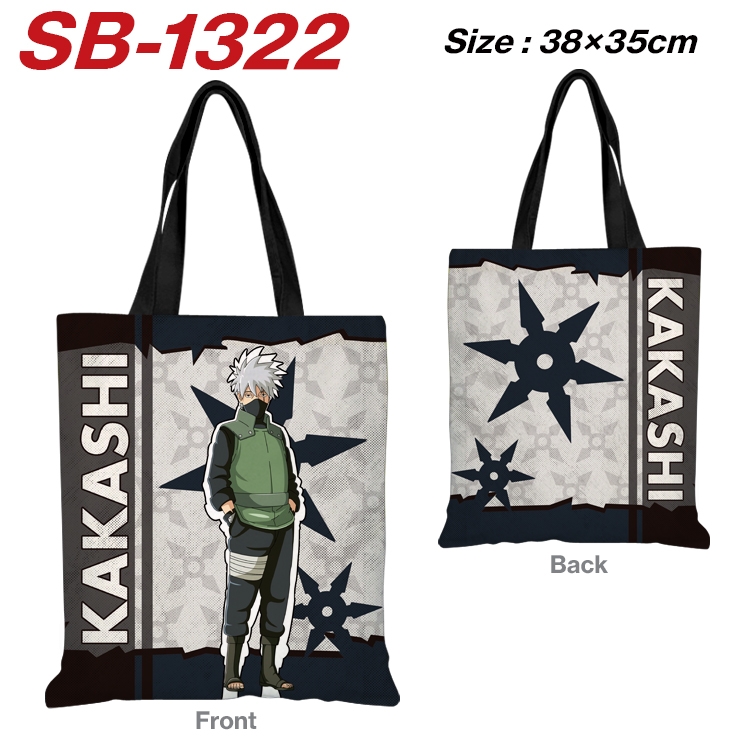 Naruto Anime Canvas Handheld Shoulder Bag Handbag Shopping Bag 38X35CM SB-1322