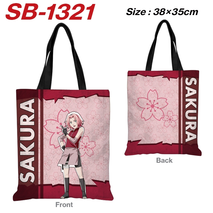 Naruto Anime Canvas Handheld Shoulder Bag Handbag Shopping Bag 38X35CM SB-1321