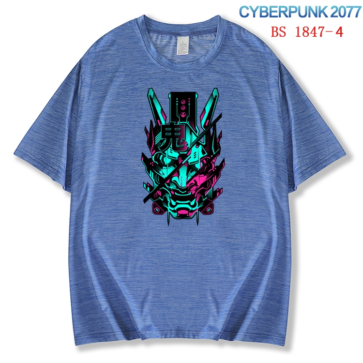 Cyberpunk ice silk cotton loose and comfortable T-shirt from XS to 5XL  BS-1847-4