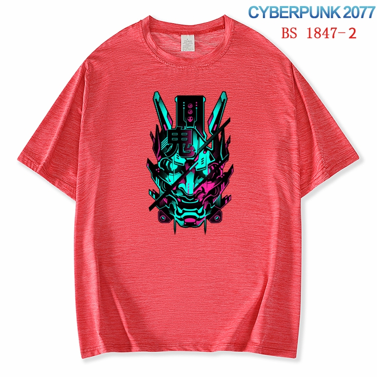 Cyberpunk ice silk cotton loose and comfortable T-shirt from XS to 5XL BS-1847-2