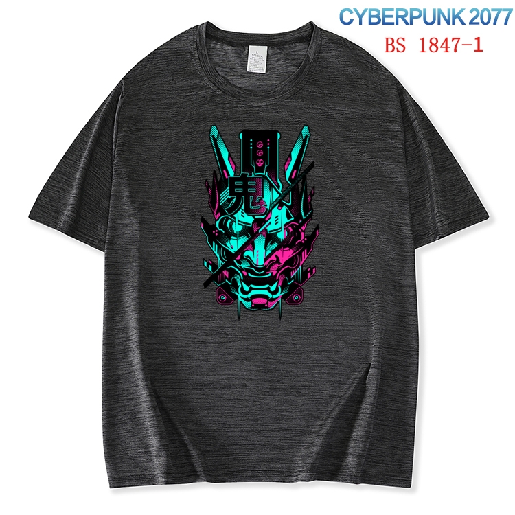 Cyberpunk ice silk cotton loose and comfortable T-shirt from XS to 5XL  BS-1847-1