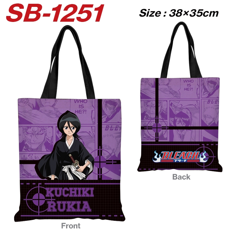 Bleach Anime Canvas Handheld Shoulder Bag Handbag Shopping Bag 38X35CM SB-1251