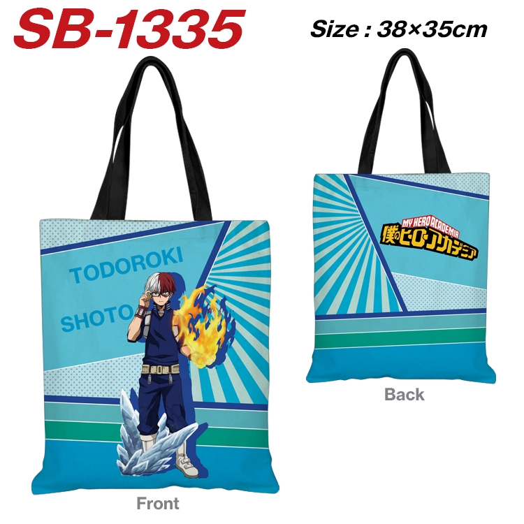 My Hero Academia  Anime Canvas Handheld Shoulder Bag Handbag Shopping Bag 38X35CM  SB-1335