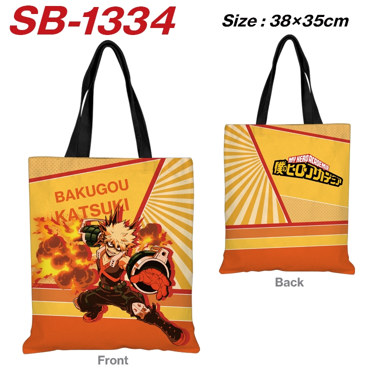 My Hero Academia  Anime Canvas Handheld Shoulder Bag Handbag Shopping Bag 38X35CM SB-1334