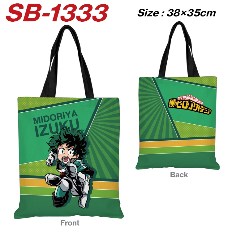 My Hero Academia  Anime Canvas Handheld Shoulder Bag Handbag Shopping Bag 38X35CM SB-1333