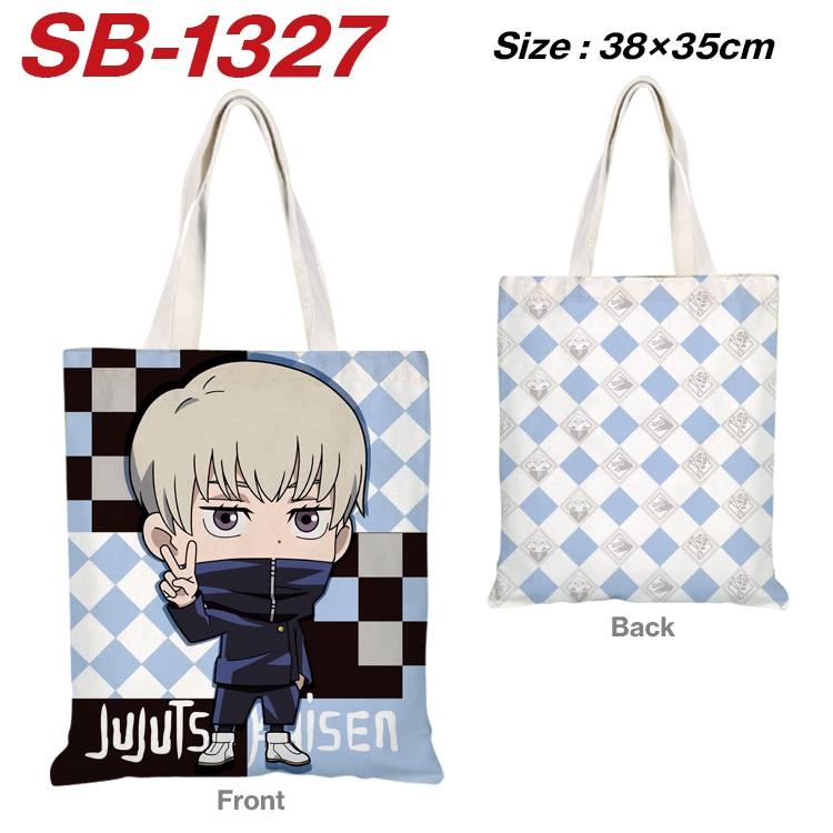 Jujutsu Kaisen Anime Canvas Handheld Shoulder Bag Handbag Shopping Bag 38X35CM  SB-1327