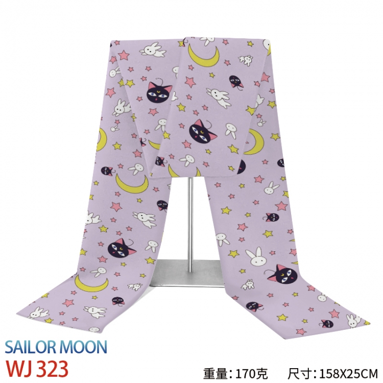 sailormoon Anime full-color flannelette scarf 158x25cm WJ-323