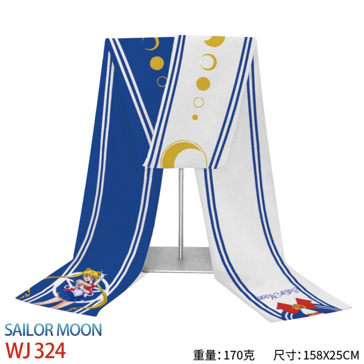 sailormoon Anime full-color flannelette scarf 158x25cm WJ-324