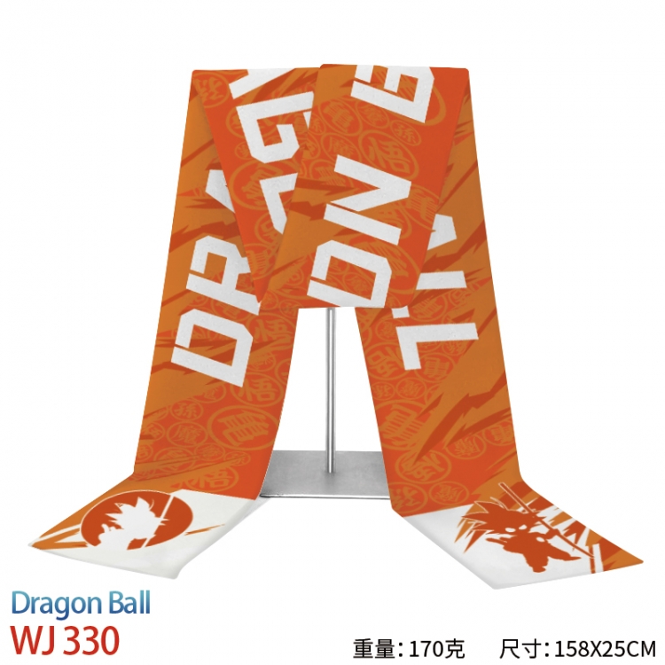 DRAGON BALL Anime full-color flannelette scarf 158x25cm WJ-330