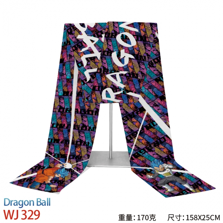 DRAGON BALL Anime full-color flannelette scarf 158x25cm WJ-329