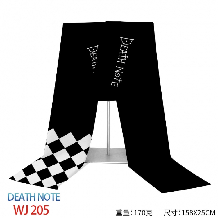 Death note Anime full-color flannelette scarf 158x25cm WJ-205-2