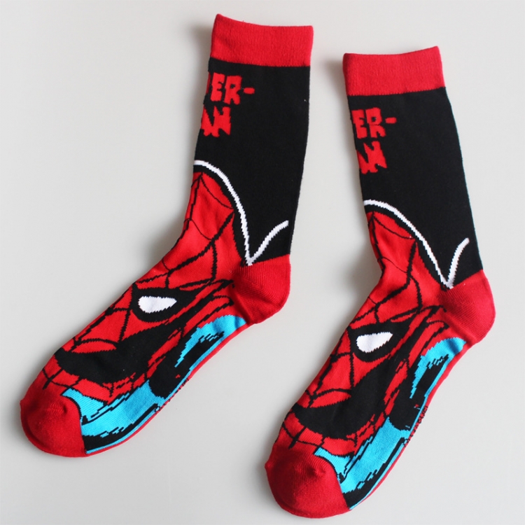 Spiderman Personality socks in the tube Couple socks price for 5 pcs