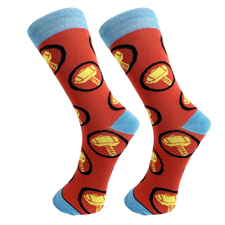 Iron Man Personality socks in the tube Couple socks price for 5 pcs
