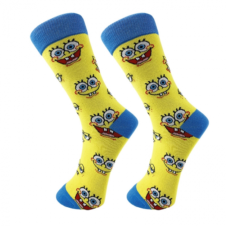 SpongeBob Personality socks in the tube Couple socks price for 5 pcs