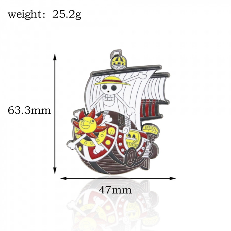 One Piece Badge Gold Merry brooch price for 5 pcs X00325