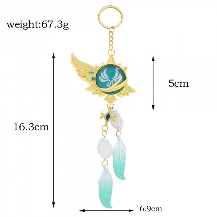 Genshin Impact Key buckle double-sided luminous cartoon price for 5 pcs K00662
