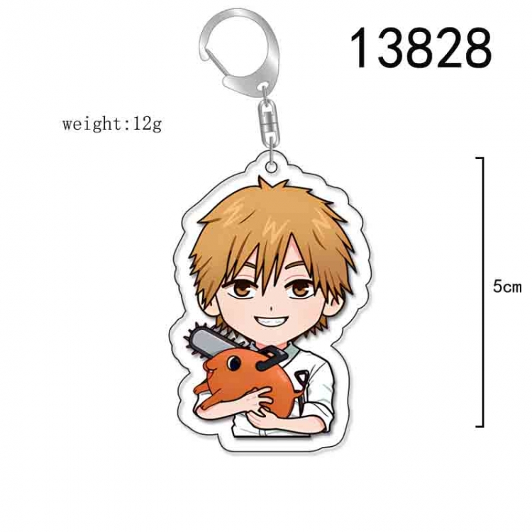 Chainsaw man Anime Acrylic Keychain Charm price for 5 pcs 13828