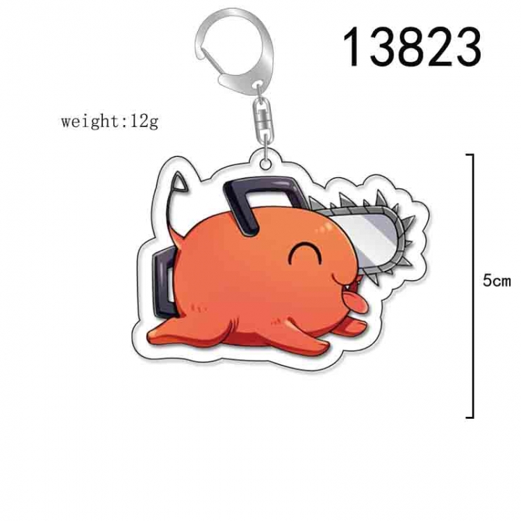 Chainsaw man Anime Acrylic Keychain Charm price for 5 pcs 13823