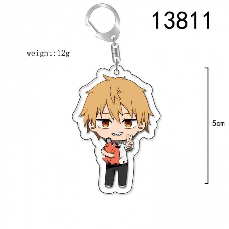 Chainsaw man Anime Acrylic Keychain Charm price for 5 pcs 13811