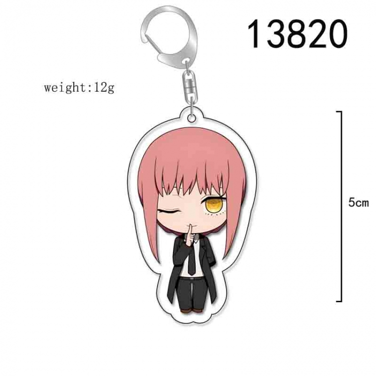 Chainsaw man Anime Acrylic Keychain Charm price for 5 pcs 13820