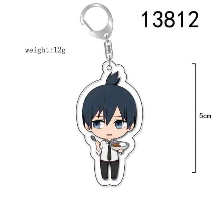 Chainsaw man Anime Acrylic Keychain Charm price for 5 pcs 13812