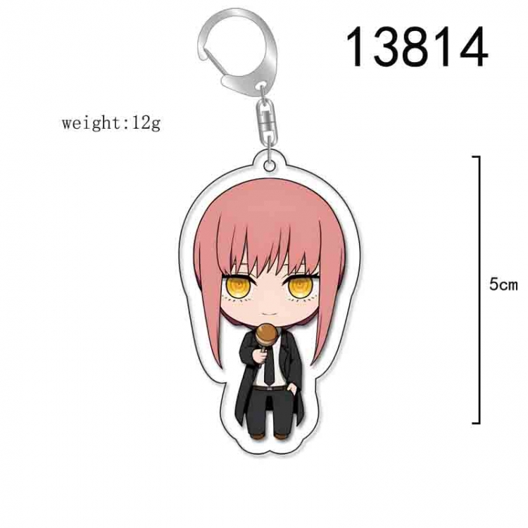 Chainsaw man Anime Acrylic Keychain Charm price for 5 pcs 13814