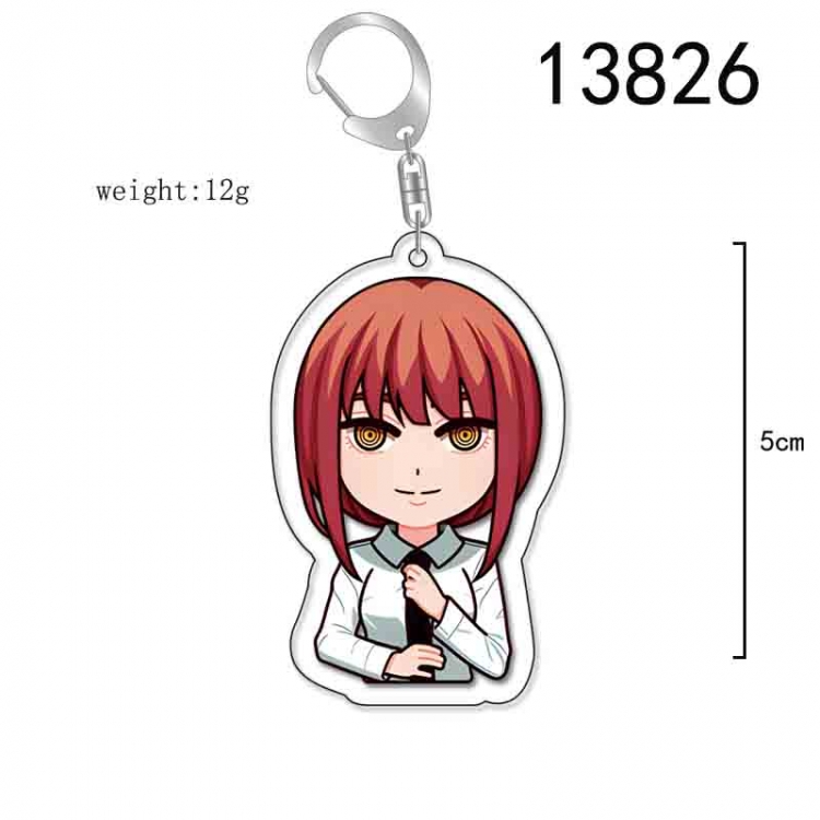 Chainsaw man Anime Acrylic Keychain Charm price for 5 pcs 13826