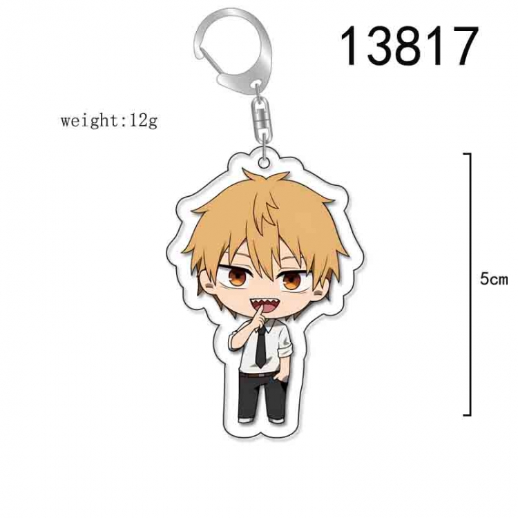 Chainsaw man Anime Acrylic Keychain Charm price for 5 pcs 13817