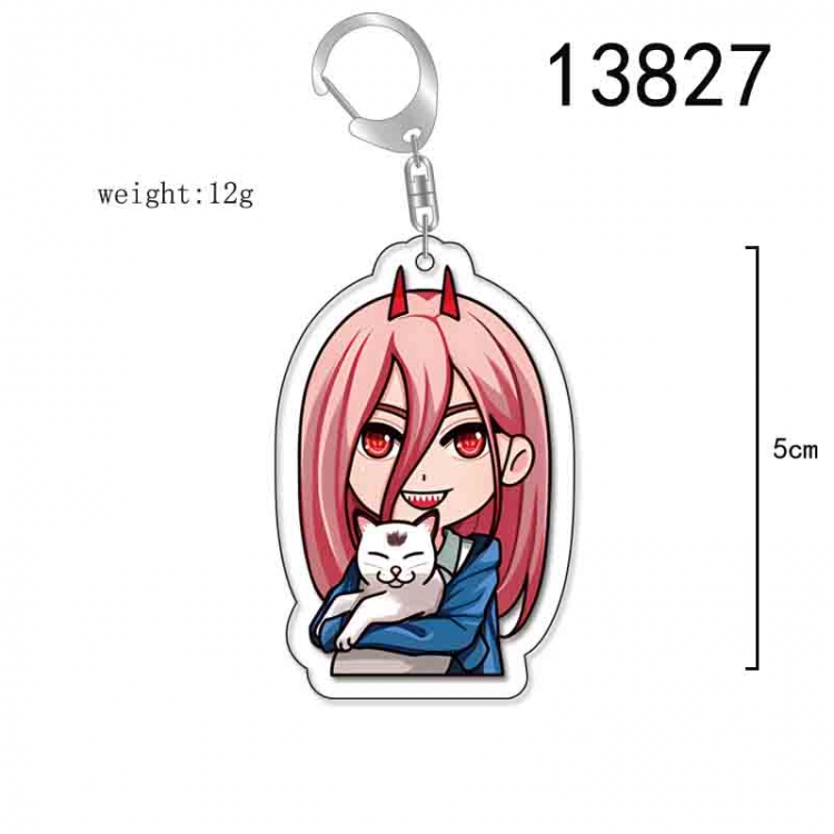 Chainsaw man Anime Acrylic Keychain Charm price for 5 pcs 13827