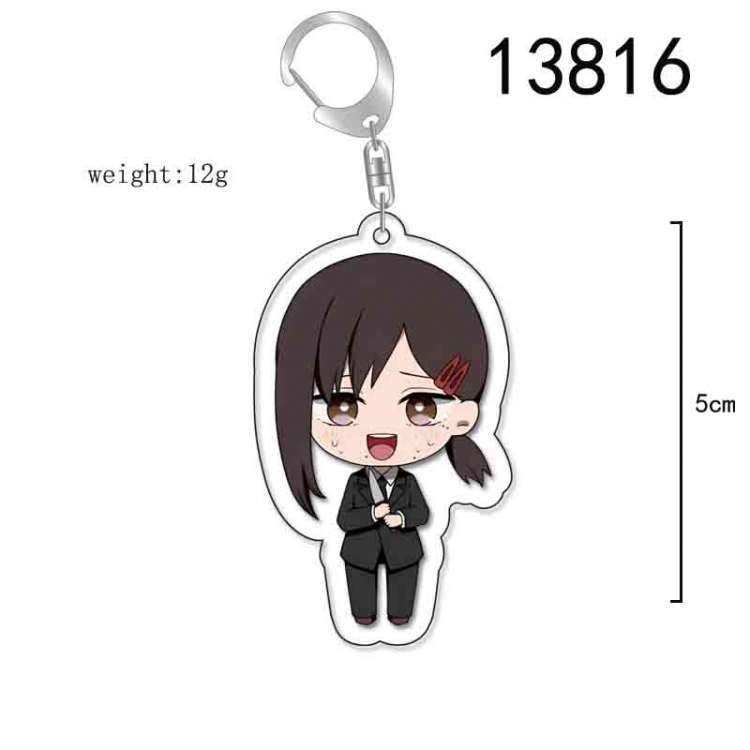 Chainsaw man Anime Acrylic Keychain Charm price for 5 pcs 13816