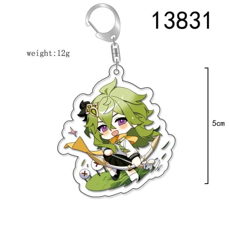 Genshin Impact  Anime Acrylic Keychain Charm price for 5 pcs 13831