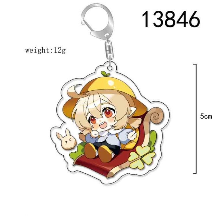 Genshin Impact  Anime Acrylic Keychain Charm price for 5 pcs 13846