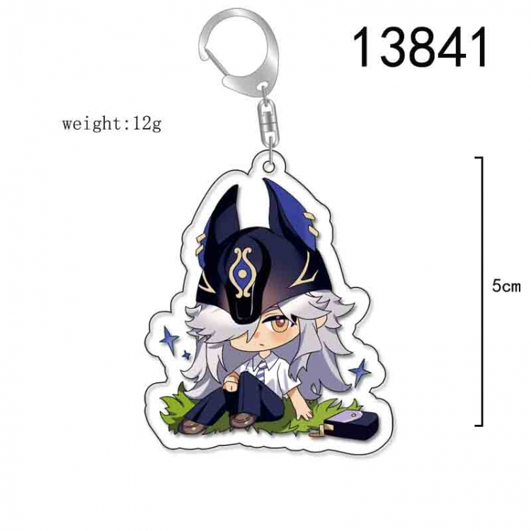 Genshin Impact  Anime Acrylic Keychain Charm price for 5 pcs 13841