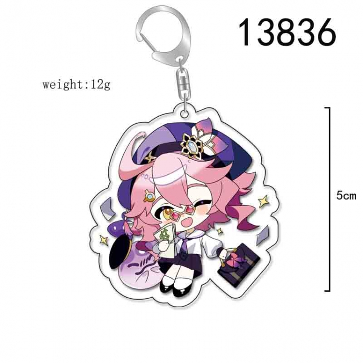 Genshin Impact  Anime Acrylic Keychain Charm price for 5 pcs 13836