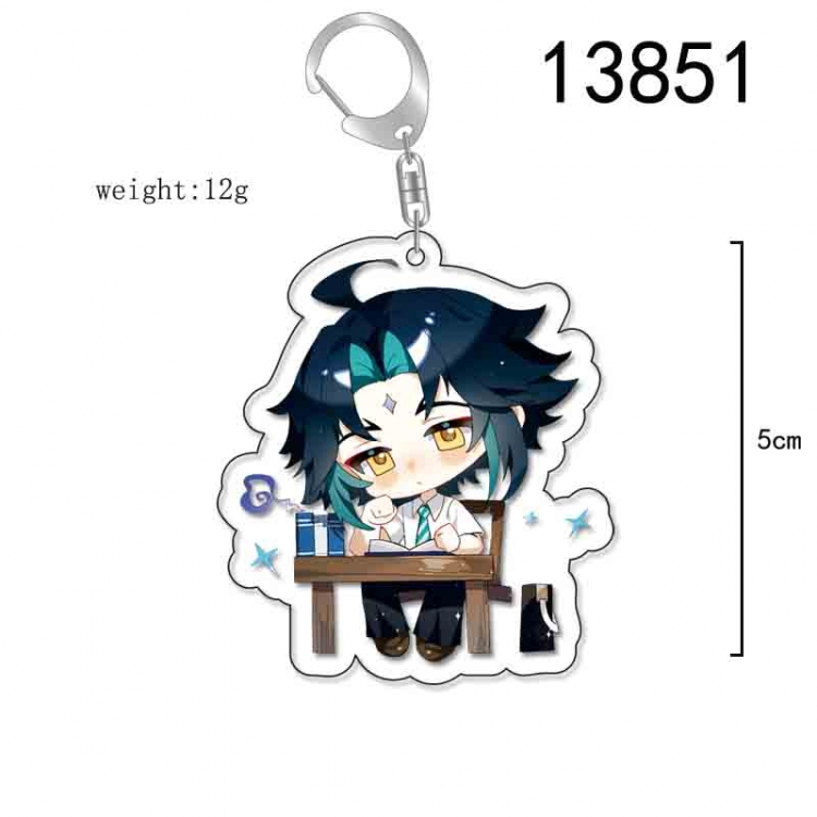 Genshin Impact  Anime Acrylic Keychain Charm price for 5 pcs 13851