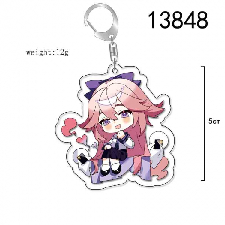 Genshin Impact  Anime Acrylic Keychain Charm price for 5 pcs 13848