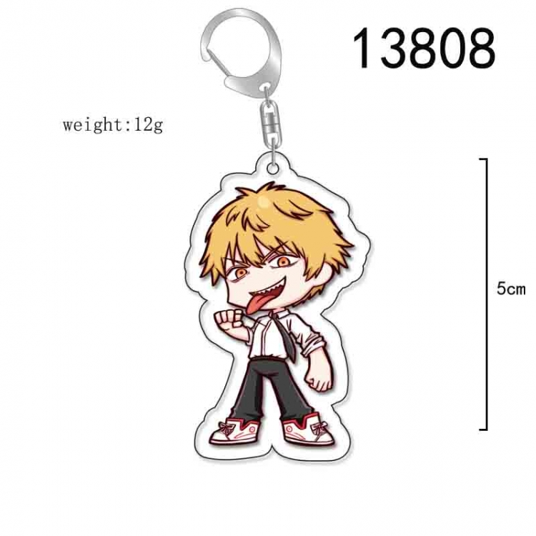 Chainsaw man Anime Acrylic Keychain Charm price for 5 pcs 13808