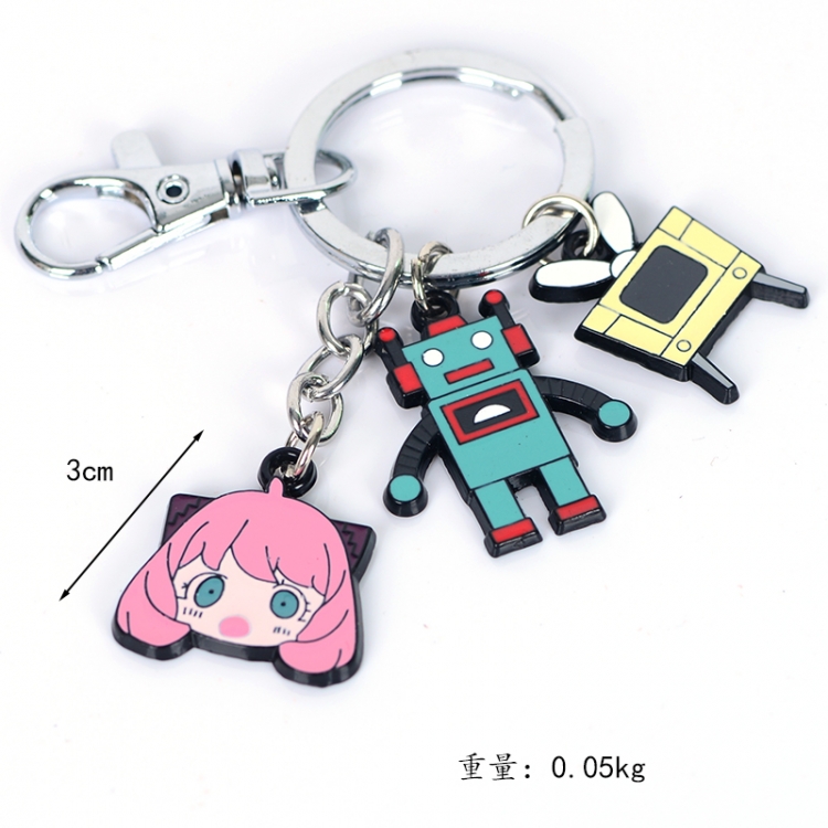 SPY×FAMILY Anime cartoon skewers Key Chain school bag pendant