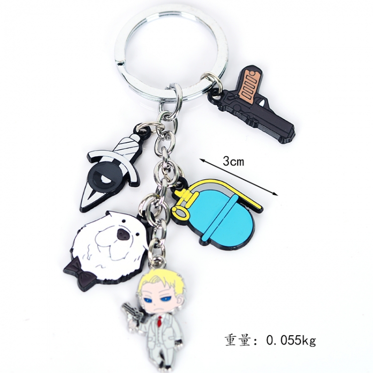 SPY×FAMILY Animation cartoon string burning 5 pendant key chain schoolbag pendant